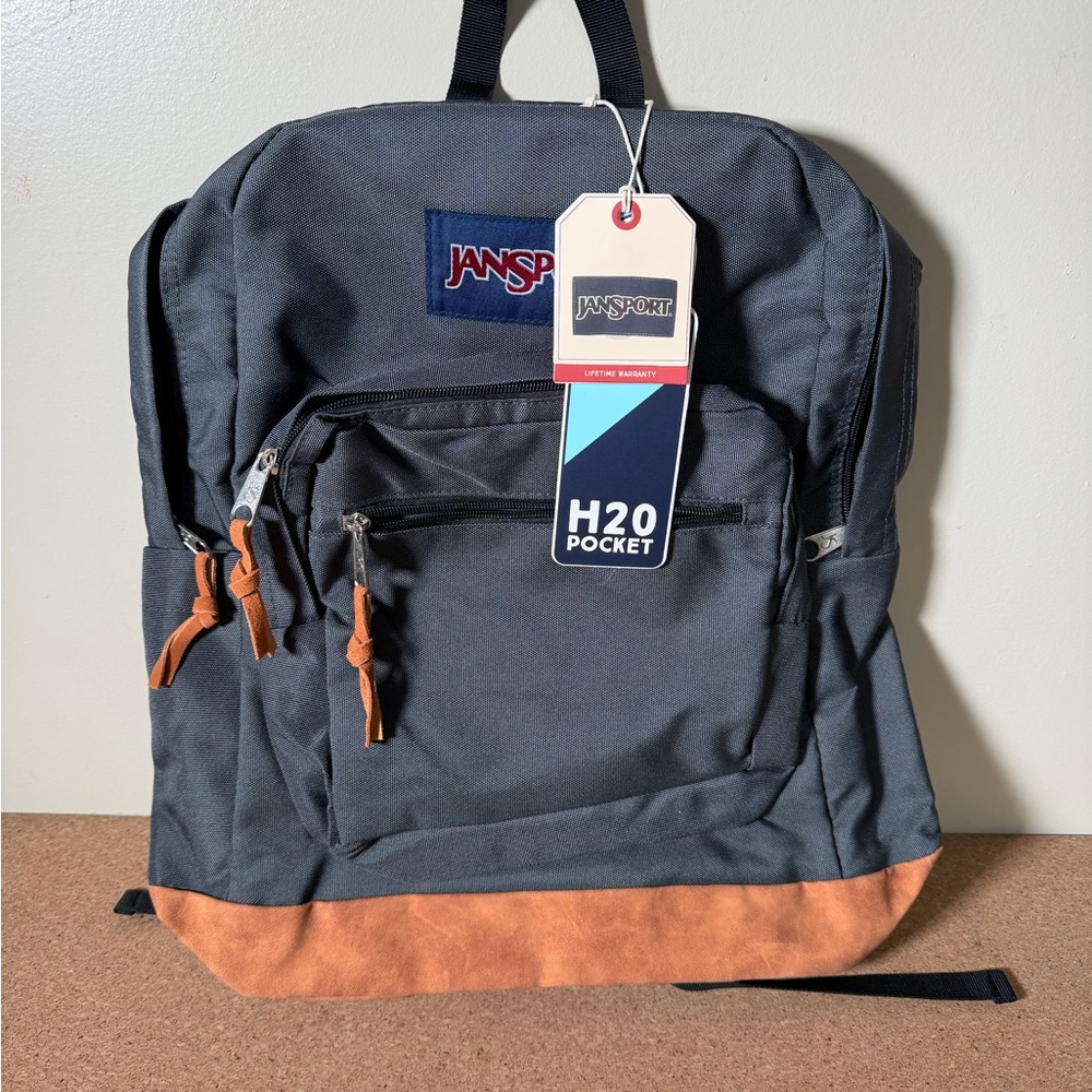 JanSport Charcoal and Camel Men's Backpack